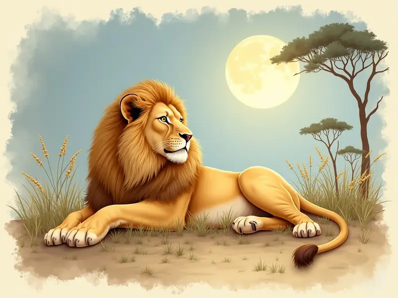 Ilustracja snu: أسد