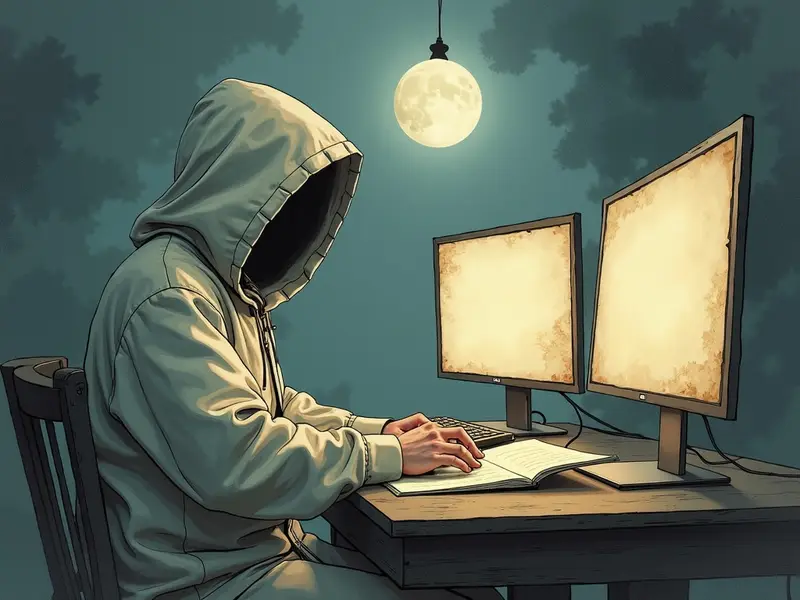 رسم توضيحي للحلم: الاختراق الإلكتروني