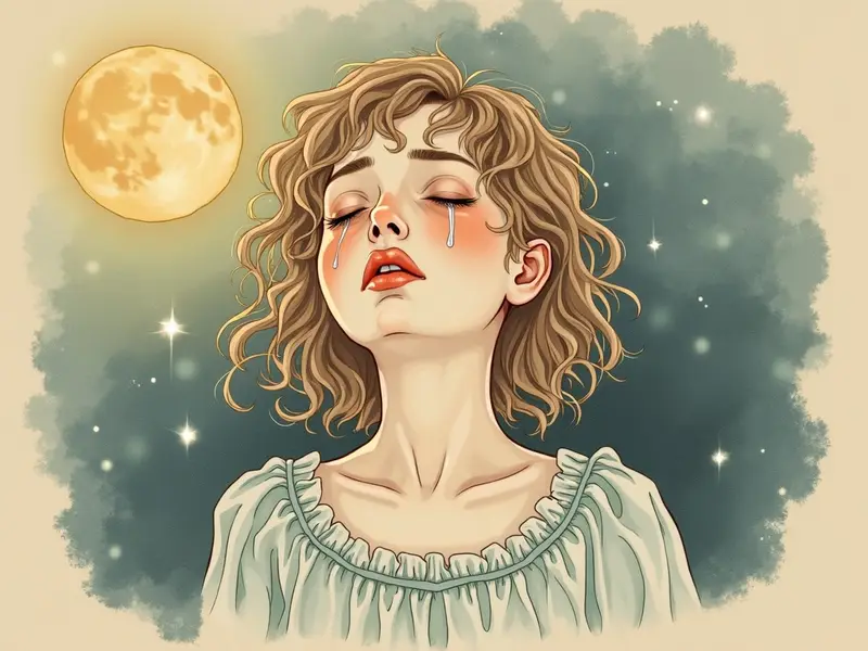 رسم توضيحي للحلم: البكاء