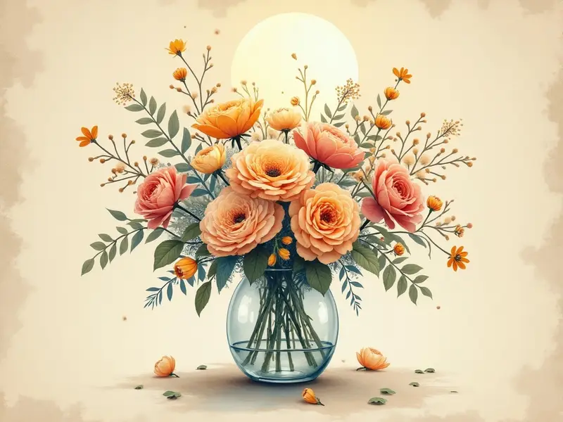 Ilustracja snu: الزهور