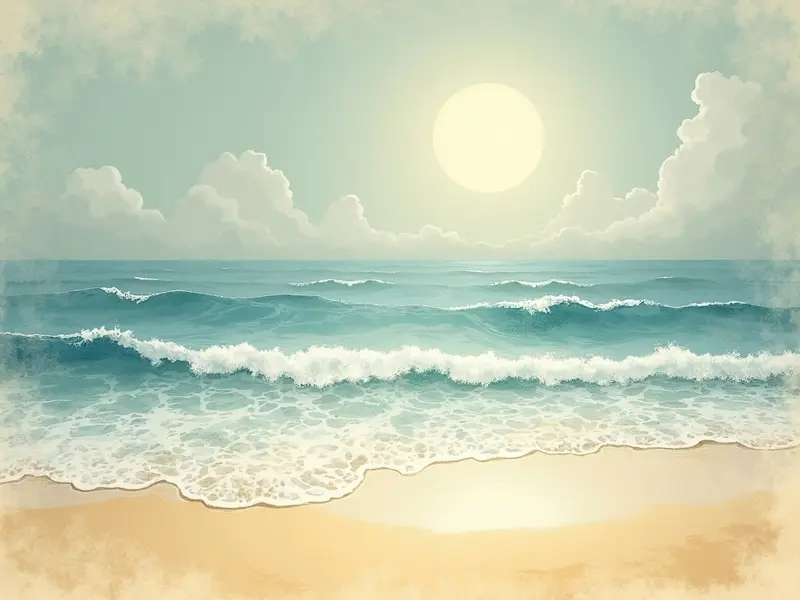 Ilustracja snu: الشاطئ
