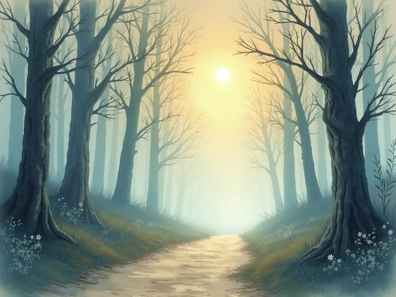 رسم توضيحي للحلم: الضباب