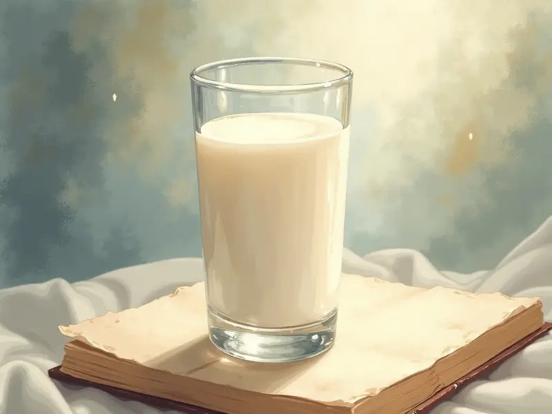 رسم توضيحي للحلم: اللبن