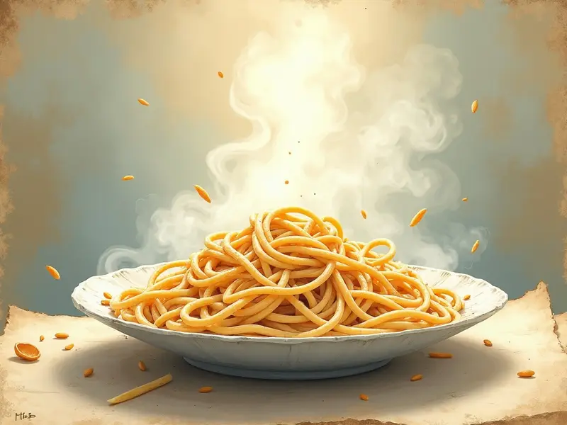 رسم توضيحي للحلم: المعكرونة