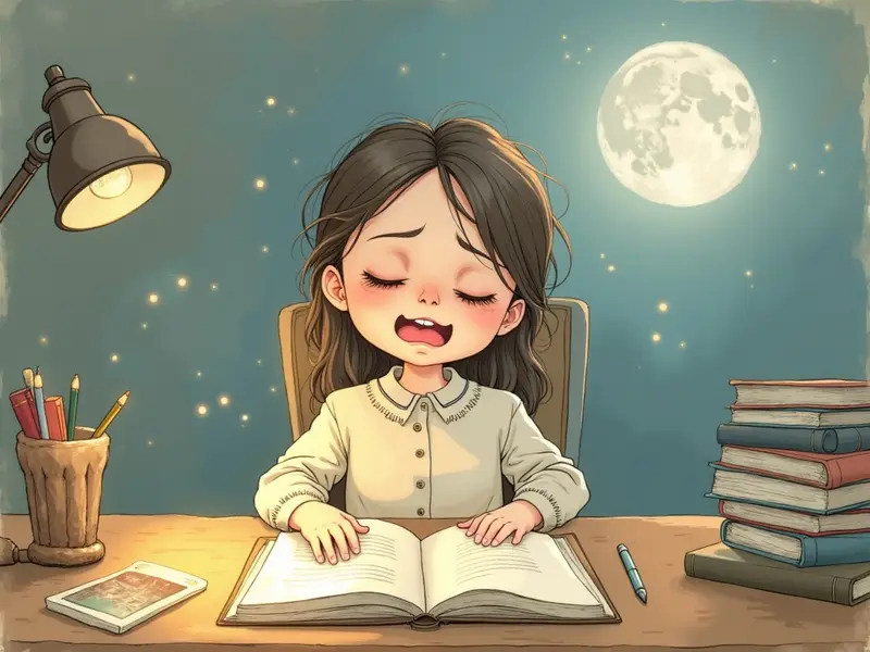 رسم توضيحي للحلم: النعاس