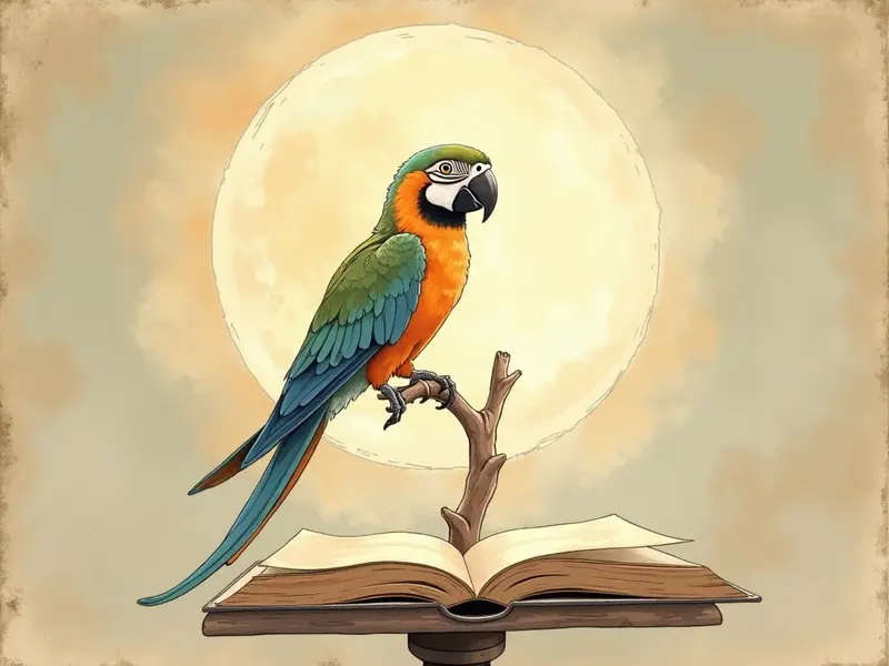 Ilustracja snu: ببغاء