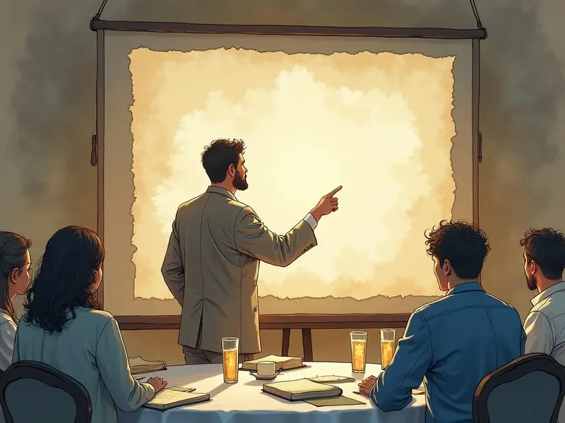 رسم توضيحي للحلم: تقديم عرض