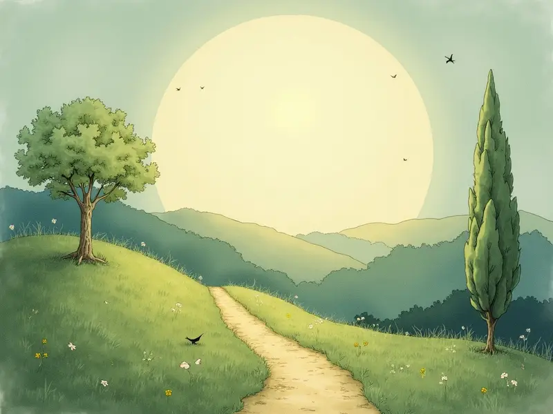 رسم توضيحي للحلم: تلة صغيرة