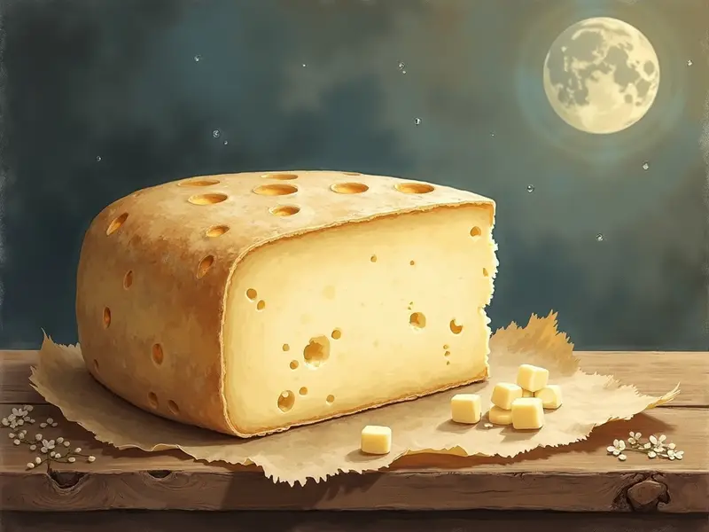 رسم توضيحي للحلم: جبنة بيضاء