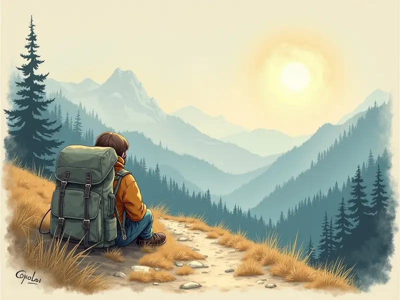 رسم توضيحي للحلم: حقيبة ظهر
