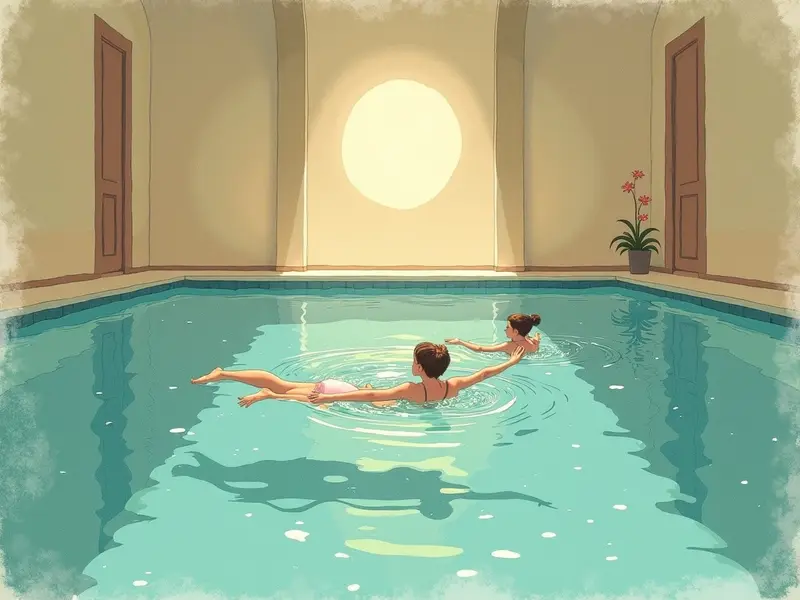 رسم توضيحي للحلم: حمام سباحة