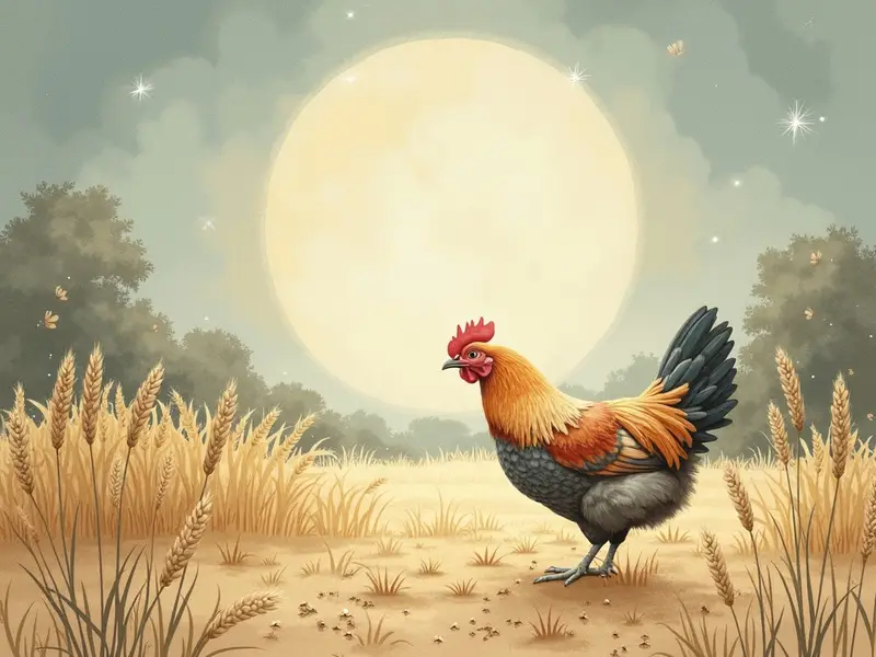 رسم توضيحي للحلم: دجاجة