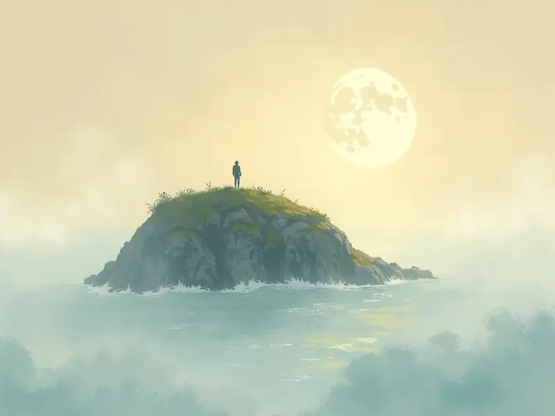 رسم توضيحي للحلم: رأس (جغرافي، امتداد أرض في البحر)