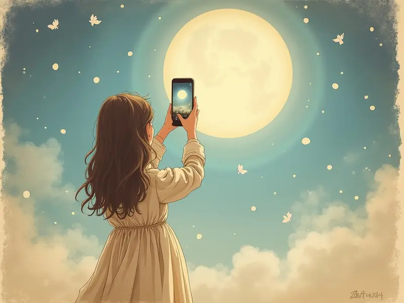 رسم توضيحي للحلم: صورة سيلفي