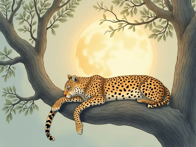 رسم توضيحي للحلم: فهد ذهبي