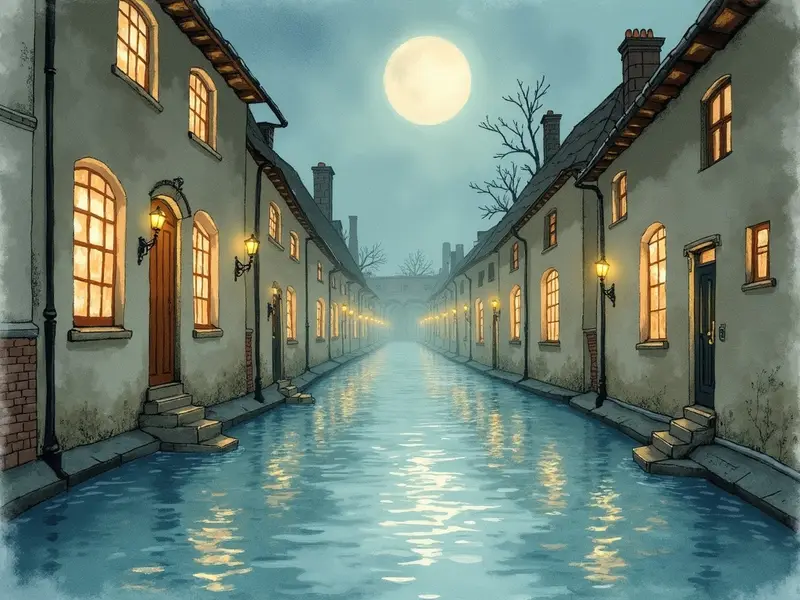 رسم توضيحي للحلم: فيضان