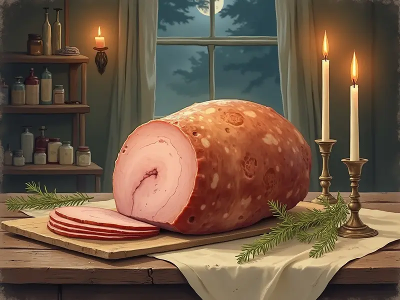 رسم توضيحي للحلم: لحم مقدد