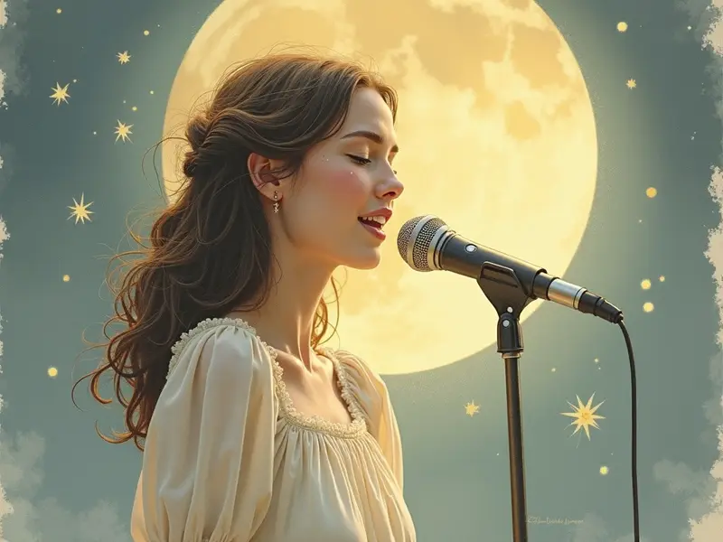 رسم توضيحي للحلم: مغنية