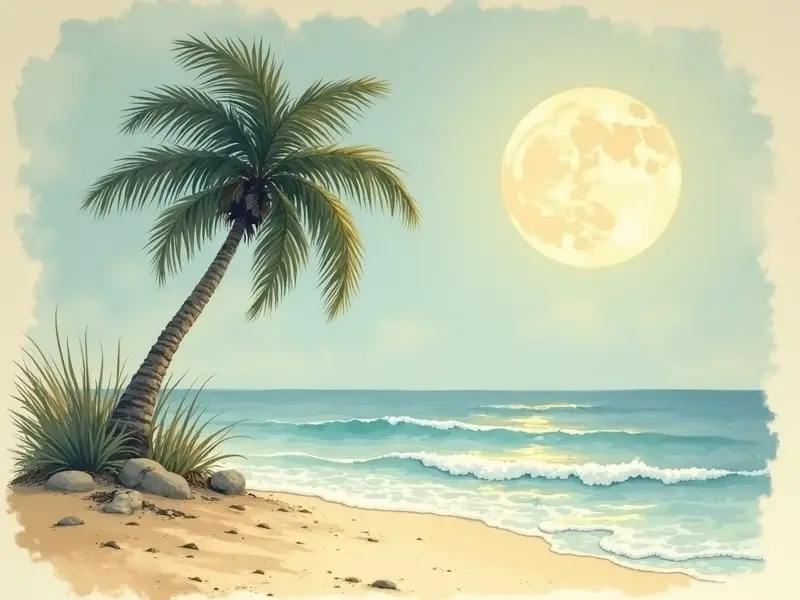 رسم توضيحي للحلم: نخلة