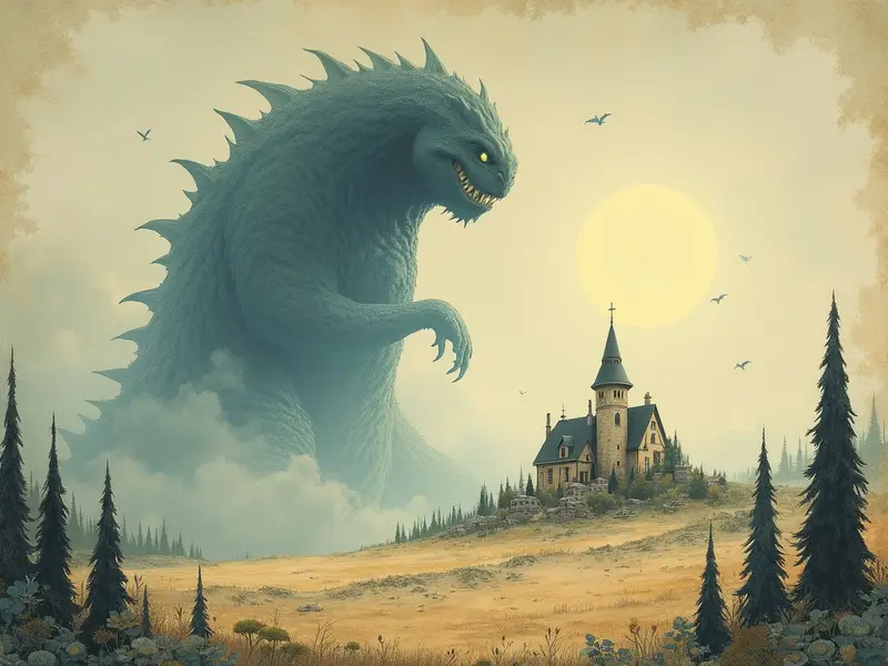 Ilustracja snu: وحش