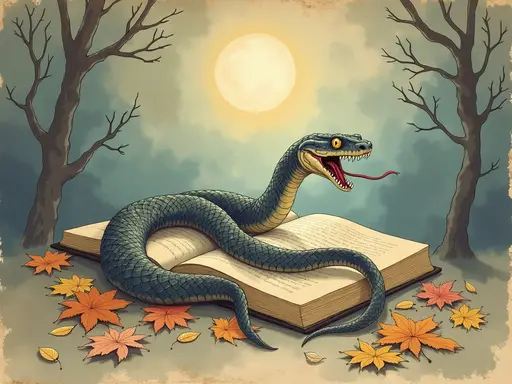 Ilustracja snu: أفعى